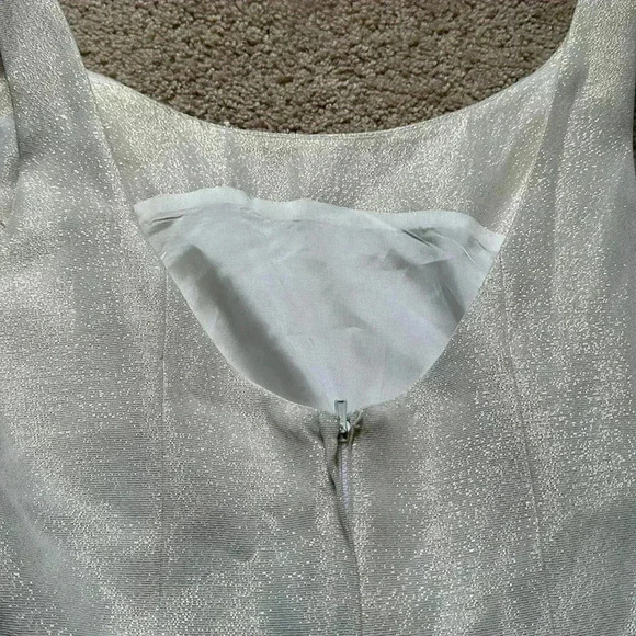 Vintage Marie t Claire formal dress size 4 with matching jacket embroidered - Picture 8 of 9